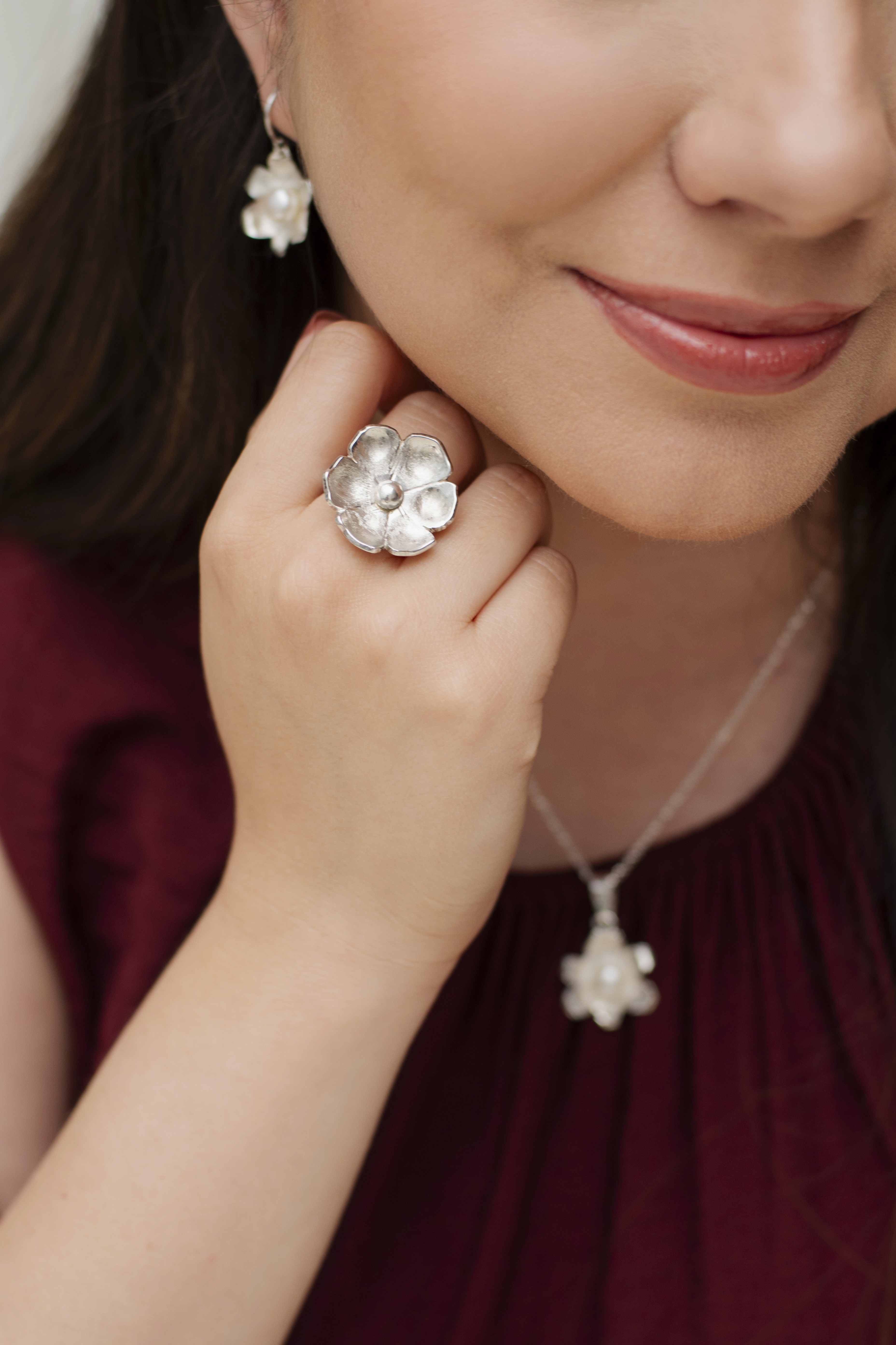 Anillo Flor de Luna - Talla 6